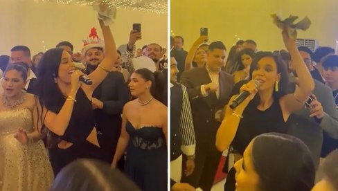 BAKŠIŠ NE UZIMAMO, SVE JE SAMO DEO TRADICIJE: Edita Aradinović zapevala na luksuznom romskom veselju (FOTO)
