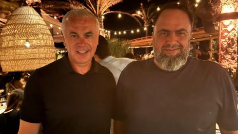 БРАТСТВО И ПРИЈАТЕЉСТВО ЗВЕЗДЕ И ОЛИМПИЈАКОСА: Терзић посебан гост на Маринакисовом рођендану (ФОТО)