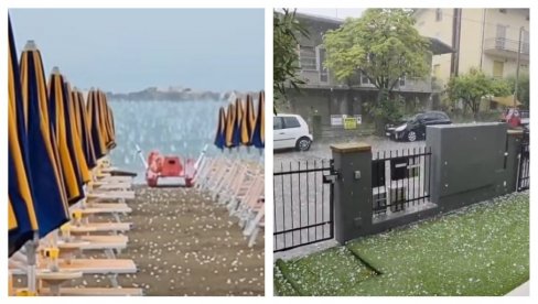 ЗАБЕЛЕЛО СЕ КАО УСРЕД ЗИМЕ: Невероватни призори у Италији, олуја направила огрому штету (ВИДЕО) ЗАБЕЛЕЛО СЕ КАО УСРЕД ЗИМЕ: Невероватни призори у Италији, олуја направила огрому штету (ВИДЕО)