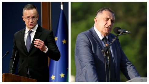 DODIK I CVIJANOVIĆ U BUDIMPEŠTI Sijarto: Odluke naroda Z. Balkana se moraju poštovati