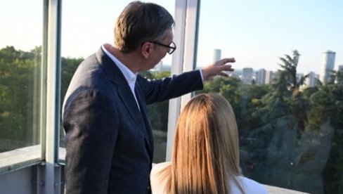 ВУЧИЋ СА МЕЛОНИ: Захвалио сам премијерки на принципијелној подршци Италије
