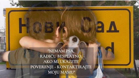 ОГЛАС ДЕЧАКА (12) ИЗ НС РАСПЛАКАО СРБИЈУ: Благо мајци која га је родила! Нема пса, живи у стану и хоће да шета шапице БЕЗ НАДОКНАДЕ
