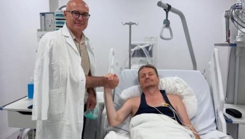 USKORO NASTAVLJAMO Miloš Vučević posetio ministra Glišića u bolnici (FOTO)