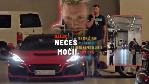 TEK ŠTO JE KUPIO AUTO, ODMAH PEH: Luka ZAGLAVLJEN! Možda košta 2 miliona €, ali džaba kad ne može da se uđe (VIDEO)
