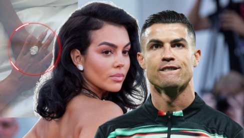 KRISTIJANO RONALDO STAJE NA LUDI KAMEN: Georgina izgovorila sudbonosno Da! - pogledajte verenički prsten, vredi milone (FOTO)