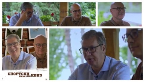 KAKO BRE TO ZNAŠ, MAJKE TI MILE... Vučić i Vučević učestvovali u sportskom kvizu, jedno pitanje ih baš namučilo (VIDEO)