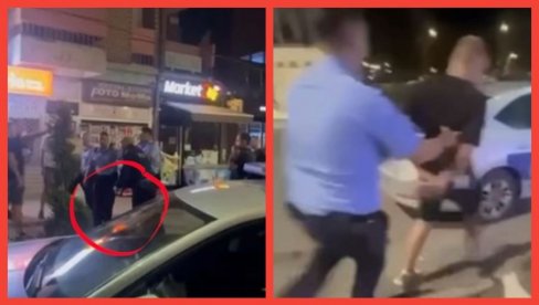 KURTIJEVA POLICIJA POTEŽE PIŠTOLJE NA SRPSKE MLADIĆE! Uhapsili još jednog u Severnoj Mitrovici - Lov na Srbe se nastavlja (FOTO)