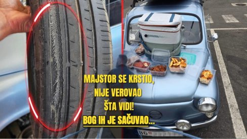 ГУМЕ СЕ РАСПАЛЕ: Бог их сачувао - наш свештеник фићом отишао на море у Италију (ФОТО)