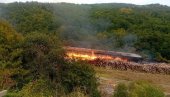 ПОЖАР ГУТА ХАЛЕ: Ватрогасци се боре са ватреном стихијом код Куршумлије