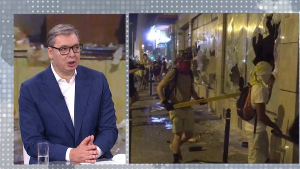 ВУЧИЋ О ДИВЉАЊУ БЛОКАДЕРА У НОВОМ САДУ: Синоћ није било никога, па их је ваљда провоцирало стакло