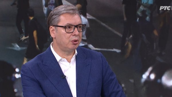 НЕМА ВИШЕ ИГРЕ СА ДРЖАВОМ! Вучић у Дневнику на РТС1: Неће бити грађанског рата и нико се силом неће дочепати власти