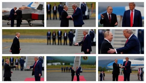 PUTIN I TRAMP SE RUKOVALI NA PISTI: Sreli se na pola puta (FOTO) PUTIN I TRAMP SE RUKOVALI NA PISTI: Sreli se na pola puta (FOTO)