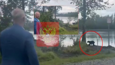 SLUČAJNOST? Ruska delegacija naletela na medveda na Aljasci - umesto da beže, oni mu krenuli u susret (VIDEO) SLUČAJNOST? Ruska delegacija naletela na medveda na Aljasci - umesto da beže, oni mu krenuli u susret (VIDEO)
