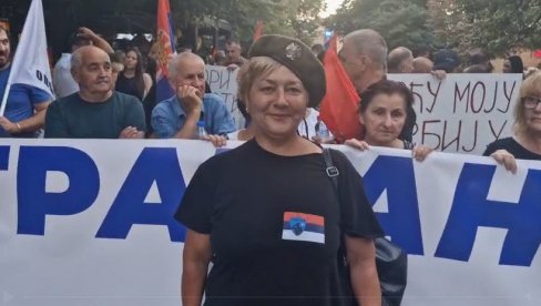 NE DAMO NAŠU SRBIJU Veterani Srema podržali skup protiv blokada (VIDEO)