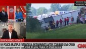 PETORO POGINULO U PREVRTANJU AUTOBUSA: Više od 50 putnika bilo u  vozilu, jeziva nesreća u NJujorku (VIDEO)