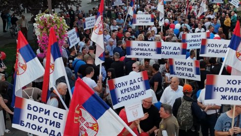GRAĐANI PROTIV BLOKADA: Narod traži mir i normalan život