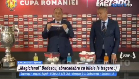 CEO SVET IM SE SMEJE: Neverovatno kako je obavljen žreb za Kup Rumunije (VIDEO)