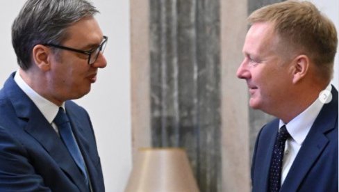 VUČIĆ SA SORENSENOM: Razgovor fokusiran na mogućnosti za nastavak dijaloga sa Prištinom uz posredovanje EU (FOTO)