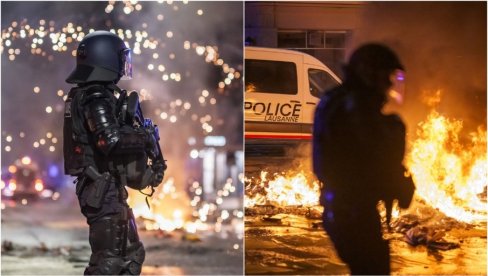 PUŠKAMA I VODENIM TOPOVIMA NA DEMONSTRANTE: Pogledajte kako švajcarska policija zavodi red nakon paljenja kontejnera (FOTO/VIDEO) PUŠKAMA I VODENIM TOPOVIMA NA DEMONSTRANTE: Pogledajte kako švajcarska policija zavodi red nakon paljenja kontejnera (FOTO/VIDEO)