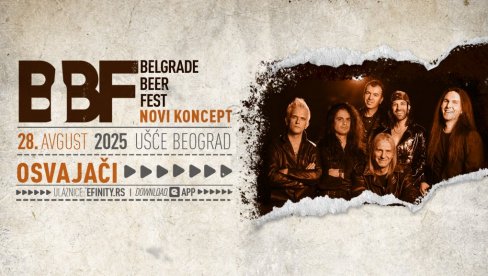 Osvajači na BELGRADE BEER FEST -u: Rok legende najavljuju KONCERT ZA PAMĆENJE Osvajači na BELGRADE BEER FEST -u: Rok legende najavljuju KONCERT ZA PAMĆENJE