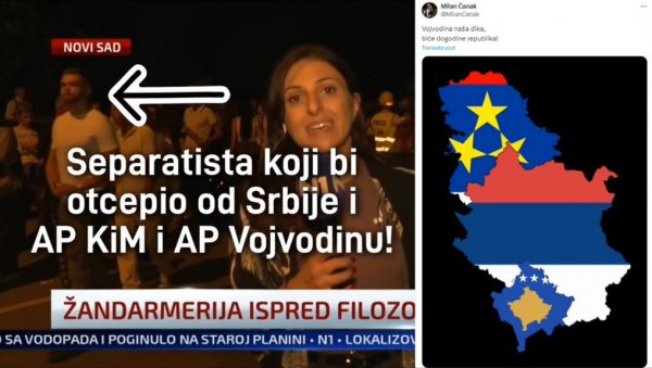 БЛОКАДЕРЕ У НОВОМ САДУ ПРЕДВОДИ МИЛАН ЧАНАК - Отцепљење Војводине и Косова на дневном реду? (ВИДЕО)