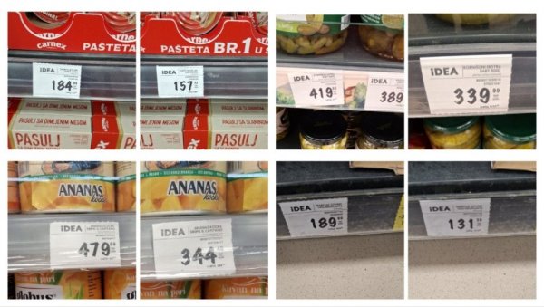ПРОВЕРИЛИ СМО ЦЕНЕ У ПРОДАВНИЦАМА: Кренула снижења - Ово су цене неких производа пре и после (ФОТО) ПРОВЕРИЛИ СМО ЦЕНЕ У ПРОДАВНИЦАМА: Кренула снижења - Ово су цене неких производа пре и после (ФОТО)