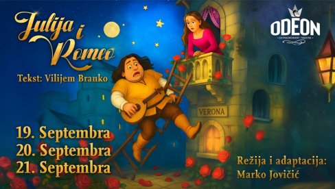 VEČNA LJUBAV OŽIVLJENA NA VELELEPNOJ SCENI: Nova sezona Teatra Odeon počinje: „Julija i Romeo“ – ljubav koja prkosi vremenu i granicama! VEČNA LJUBAV OŽIVLJENA NA VELELEPNOJ SCENI: Nova sezona Teatra Odeon počinje: „Julija i Romeo“ – ljubav koja prkosi vremenu i granicama!