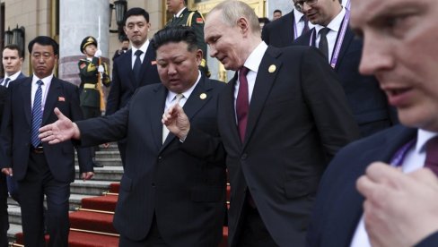 KIM NA SASTANKU SA PUTINOM: Ako vam nešto možemo pomoći, samo recite (FOTO/VIDEO) KIM NA SASTANKU SA PUTINOM: Ako vam nešto možemo pomoći, samo recite (FOTO/VIDEO)