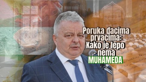 KAKO JE LEPO - NEMA NIJEDNOG MUHAMEDA Gradonačelnik šokirao tokom posete školi - govor naišao na burne reakcije javnosti (FOTO)
