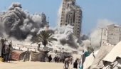 LJUDI BEŽE NA SVE STRANE, RAKETA POGAĐA BEZ GREŠKE: Zgrada sravnjena sa zemljom u deliću sekunde (FOTO/VIDEO)