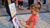 DECA SU RADOST SRBIJE: Najmlađi na skupu protiv blokada u Ćupriji (VIDEO)