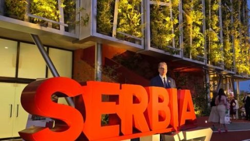 ВУЧИЋ ОБЈАВИО ФОТОГРАФИЈЕ ИЗ ОСАКЕ: Поносан сам на то како изгледа српски павиљон (ФОТО)