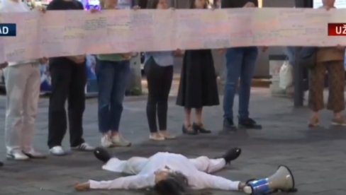 BLOKADERI NAPUSTILI SVAKI VID NORMALNOSTI: Bizaran performans u centru Beograda, N1 sve prenosio bez čuđenja (VIDEO)