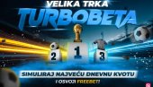 TRKA ZA NAJVEĆU KVOTU – SAMO NA TURBOBETU: Petkom i ponedeljkom brzina donosi nagradu!