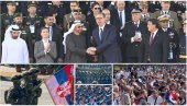 ВЕЛИЧАНСТВЕНА ВОЈНА ПАРАДА СНАГА ЈЕДИНСТВА: Од борбених возила тресе се тло испред Палате Србија, моћни ФК-3 одушевио присутне