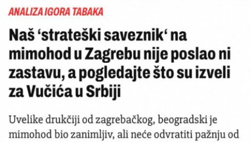 ХРВАТИ ОЧАЈНИ: Макрон и Француска су показали огромно поштовање према Вучићу и Србији, њима нису послали ни заставу! ХРВАТИ ОЧАЈНИ: Макрон и Француска су показали огромно поштовање према Вучићу и Србији, њима нису послали ни заставу!