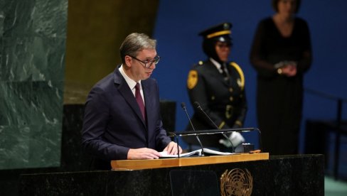 VUČIĆ IZ NJUJORKA: Nikome nećemo dozvoliti da ugrozi našu zemlju i slobodu! VUČIĆ IZ NJUJORKA: Nikome nećemo dozvoliti da ugrozi našu zemlju i slobodu!