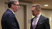 PREDSEDNIK SRBIJE SA LIDEROM FINSKE: Vučić se sastao sa Stubom