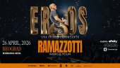 ULAZNICE OD DANAS U PRODAJI: Eros Ramacoti u Beogradu 26. aprila 2026. godine