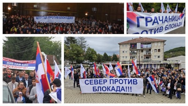 ЈАСНА ПОРУКА СРБА СА КИМ: Север, Грачаница, Штрпце, Косовско Поморавље против блокада! (ФОТО/ВИДЕО)