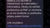 SKANDAL: Blokaderi licemeri obučavaju kontrolore za izbore, a tvrde da nisu od fakulteta napravili političku stranku SKANDAL: Blokaderi licemeri obučavaju kontrolore za izbore, a tvrde da nisu od fakulteta napravili političku stranku