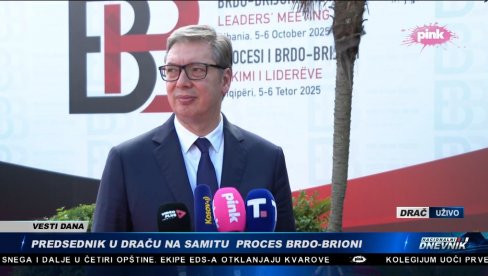 VUČIĆ IZ DRAČA: Bilo je nesuglasica između gospođe Osmani i mene - obavestio sam ih i da je u Srbiji otvorena najbrža pruga u regionu (VIDEO