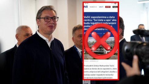 N1 SLAGAO KAO NIKADA DO SADA! Preneli potpuno lažnu izjavu Vučića, pročitjate šta je istina