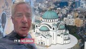 АМЕРИКАНАЦ У ХРАМУ СВЕТОГ САВЕ Не крије одушевљење, Србин му поменуо бомбардовање: Хвала што сте ми отворили очи (ВИДЕО)