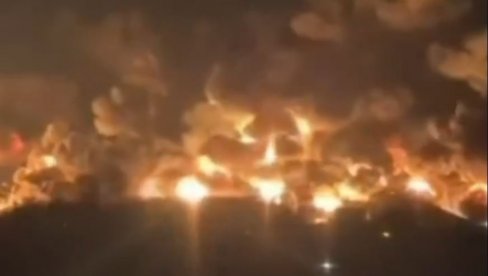 EKSPLOZIJE NA KRIMU, UKRAJINA ŽESTOKO NAPALA: Gori najveće rusko skladište nafte u Feodosiji (VIDEO)