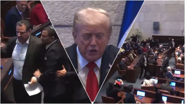 ДРАМА У ИЗРАЕЛСКОМ ПАРЛАМЕНТУ: Левичар кренуо на Трампа, обезбеђење хитно реаговало (ВИДЕО)