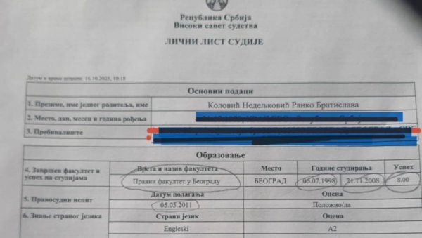 СИСТЕМСКА ПРЕВАРА: Након открића о неакредитованом факултету, кандидаткиња за ВСС фалсификовала биографију СИСТЕМСКА ПРЕВАРА: Након открића о неакредитованом факултету, кандидаткиња за ВСС фалсификовала биографију