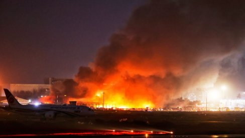 POŽAR NA AERODROMU: Privremeno zaustavio sve letove  (VIDEO)