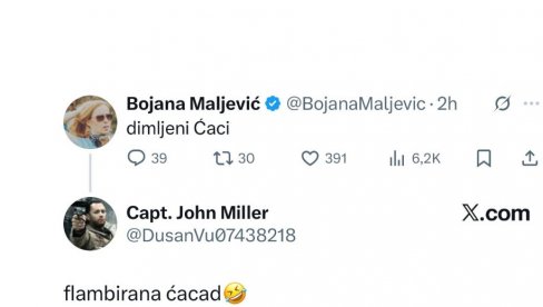BOLEST BLOKADERA: Raduju se što je blokader pucao na oca dvoje dece - sramno likuje i Bojana Maljević