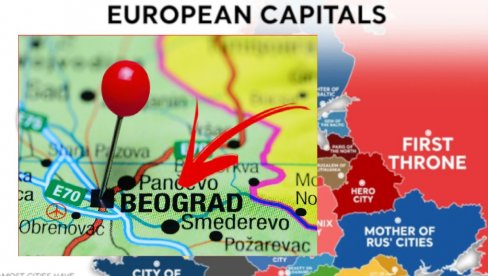 MAPA EVROPE SA NADIMCIMA PRESTONICA: Evo kako su prekrstili Beograd (FOTO) MAPA EVROPE SA NADIMCIMA PRESTONICA: Evo kako su prekrstili Beograd (FOTO)